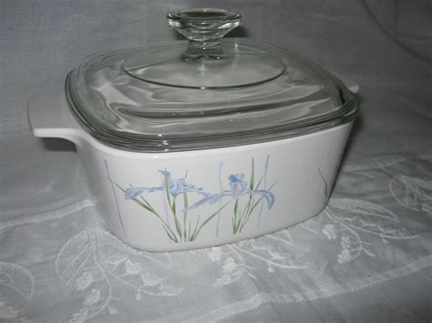 Vintage CorningWare Iris Pattern c.1980s 3 L Lot 3 by gatormom13