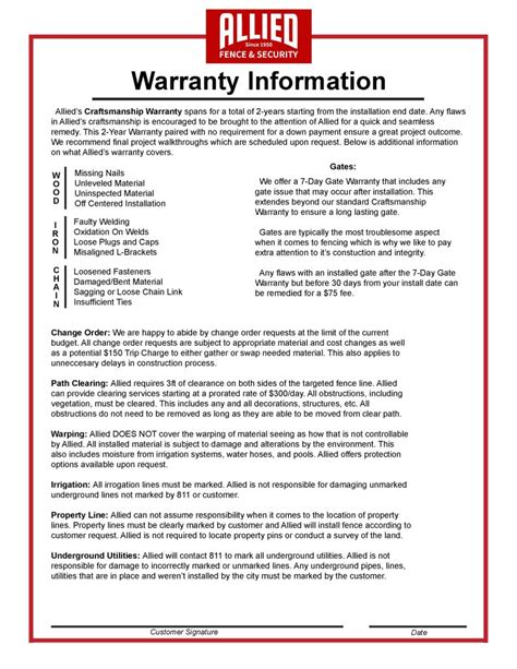 2-Year Warranty | Allied Fence & Security | Austin Fence Company