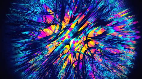 HD wallpaper: digital art, abstract, 3D Abstract, blue, colorful | Wallpaper Flare