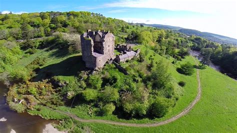 Neidpath castle Scotland - YouTube