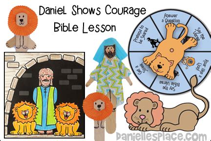 Daniel Shows Courage Bible Lesson – KJV - Printable Craft Patterns