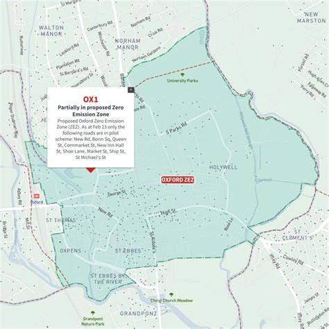 Interactive map of Oxford Zero Emission Zone and all OX postcodes – Maproom