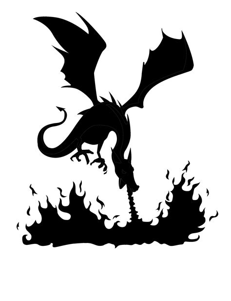 Dragon (Free Pumpkin Stencil - Pumpkin Pattern - Pumpkin Template - Jack-o-lantern stencil) : r ...