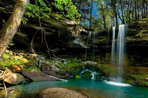 Waterfall in the Arkansas Ozarks - Pixdaus | Arkansas road trip, Ozark mountains, Arkansas vacations