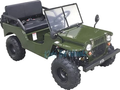 MINI JEEP RIDE ON FOR ADULTS/KIDS 125CC - MILITARY GREEN