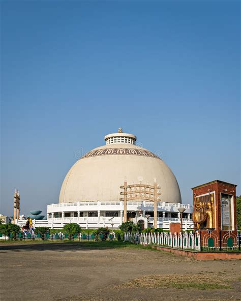 Dome of Deekshabhoomi with Clear Sky Background in Nagpur, India Stock ...