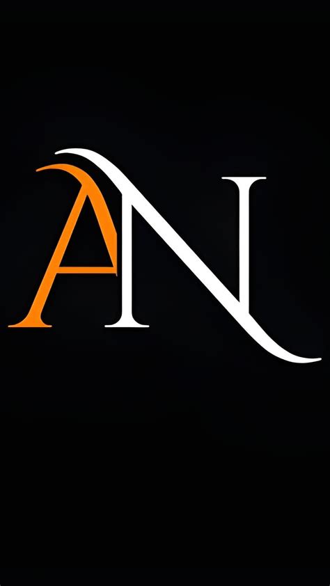 A N Name, orange a, letter a n, HD phone wallpaper | Peakpx