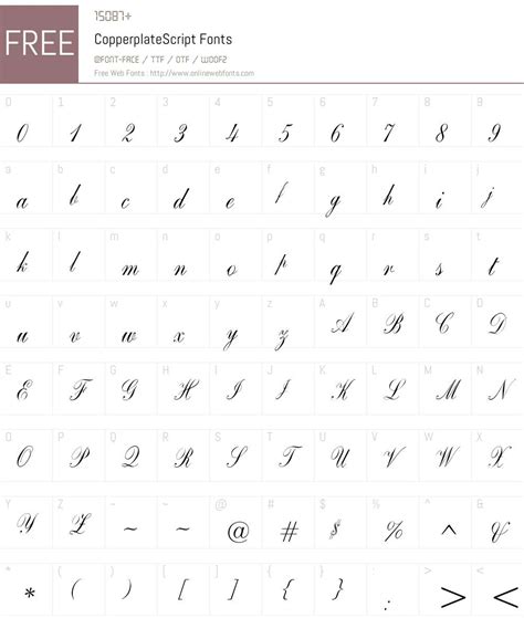 CopperplateScript 001.000 Fonts Free Download - OnlineWebFonts.COM