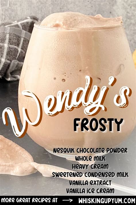 How to make a Wendy's frosty copycat recipe | Recipe | Frosty recipe, Wendys frosty, Wendys ...