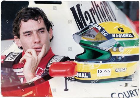 Racing Driver Ayrton Senna Looks Puzzled Editorial Stock Photo - Stock ...