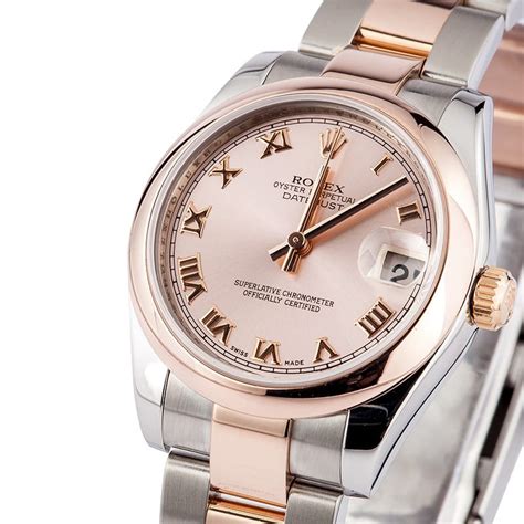 Ladies Rolex Rose Gold Mid-Size Watch - Save At Bob's Watches