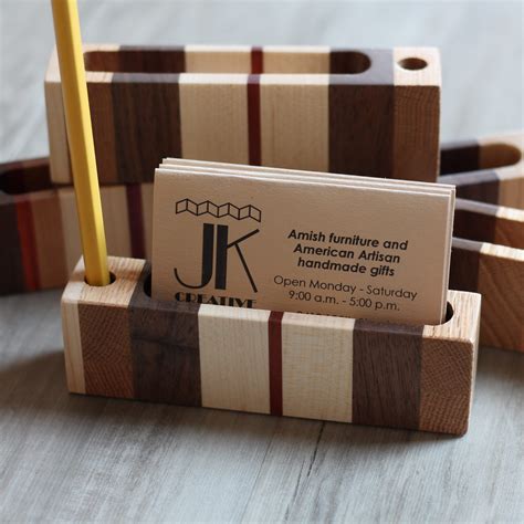 Business Card Holder | JK Creative Wood