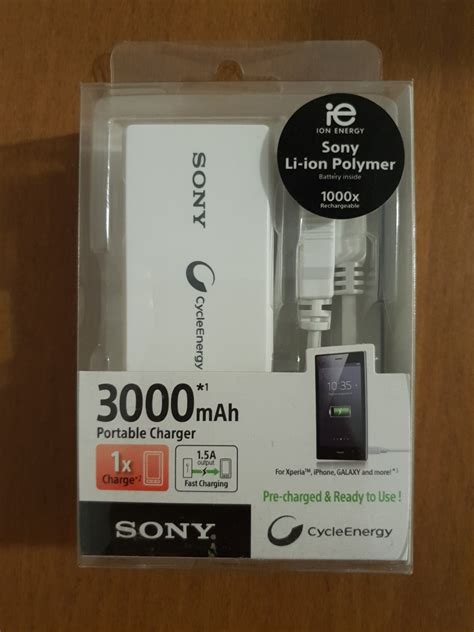 Sony Portable Charger, Computers & Tech, Parts & Accessories, Chargers on Carousell