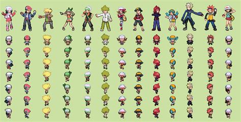 Pkmn world tournament all trainers overworld by tebited15 | Pixel art ...