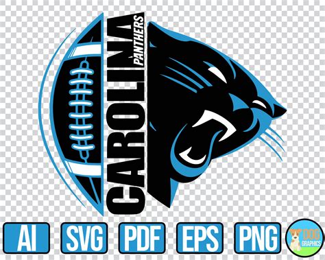 Carolina Panthers SVG NFL Football Sports Logo for Cricut | Etsy