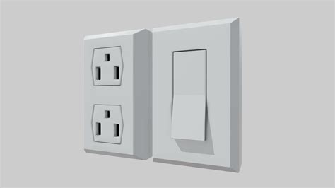 Free Wall outlets and switches pack - Download Free 3D model by denniswoo1993 [2bb10b5] - Sketchfab
