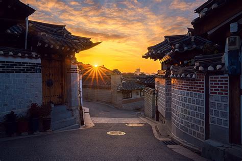 HD wallpaper: dawn, morning, Seoul, old town, South Korea | Wallpaper Flare