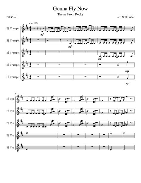 Gonna Fly Now - Theme From Rocky Sheet music for Trumpet (In B Flat ...