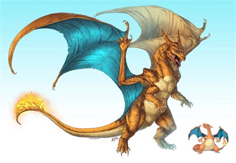 Realistic Pokemon: Charizard by ReneCampbellArt on DeviantArt | Pokemon ...