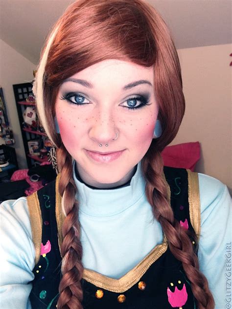 Princess Anna Makeup and Hair by glitzygeekgirl on DeviantArt