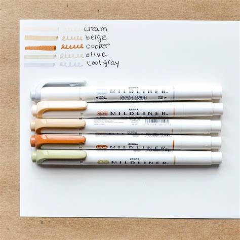 5 new neutral zebra mildliner colors – Artofit