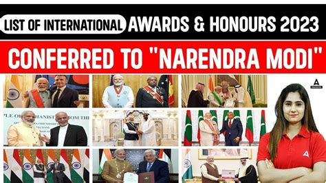 International Awards & Honors 2023 | Awards given to PM Modi From Other ...