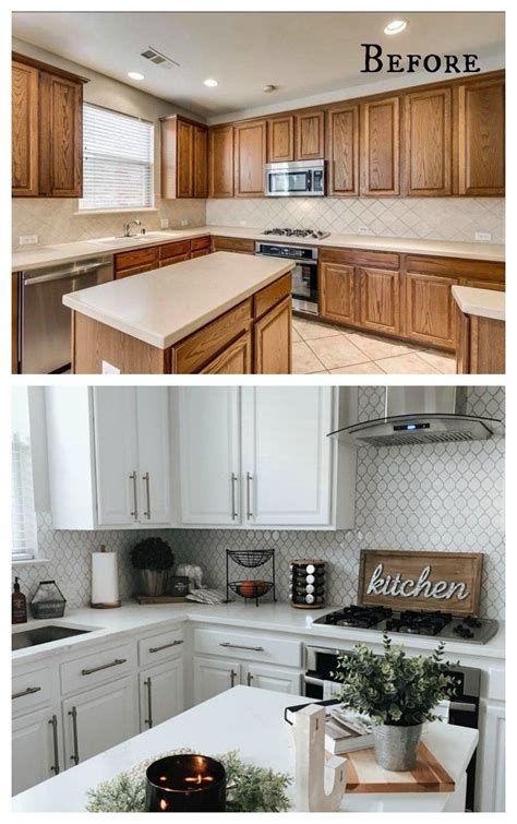 27 Inspiring Kitchen Makeovers- Before and After - Nesting With Grace | Cheap kitchen makeover ...