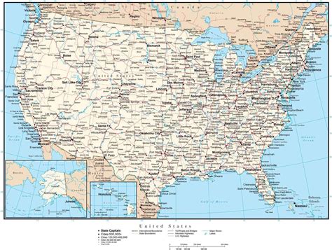 Usa Map With Cities