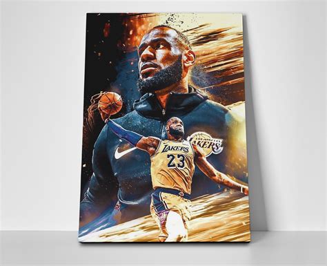 Lebron James Dunk Poster or Canvas - Etsy