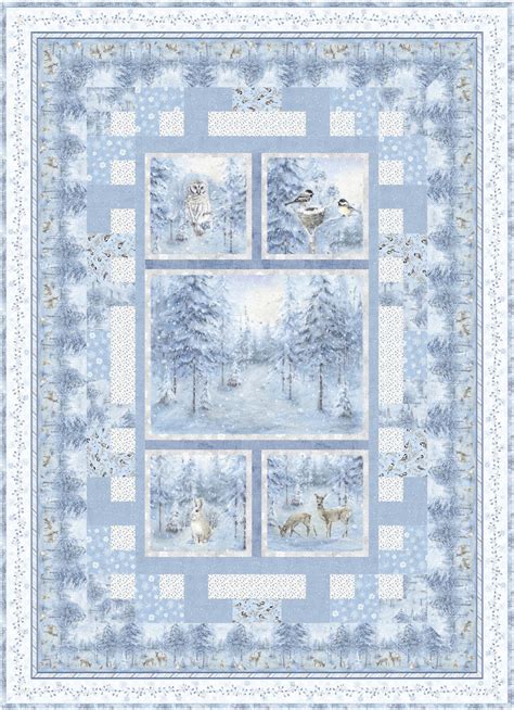 Wilmington Prints Woodland Frost 24.75 Winter - Etsy