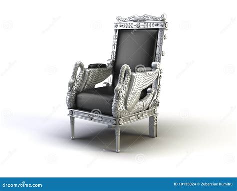 Silver chair stock illustration. Illustration of decoration - 10135024