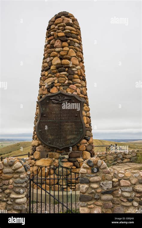 The monument to the Fetterman Massacre of 1866 that occurred near Fort ...