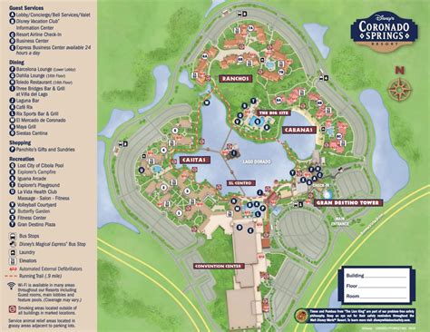 Disney's Coronado Springs Resort Map - Theme Park Professor