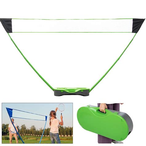 NK HOME 3 in1 Portable Badminton Net Set with Stand Carry Bag, Folding Volleyball Tennis ...