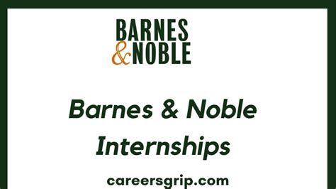 Barnes And Noble Internship 2024 - Careers Grip