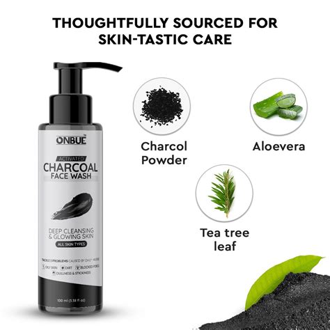 Charcoal Face Wash (100ml) - Onbue