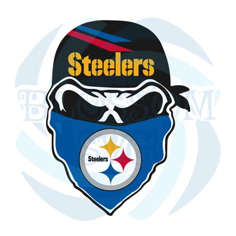 Pittsburgh Steelers Skull Svg Sport Svg, Football Svg | Sports svg, Nfl logo, Football