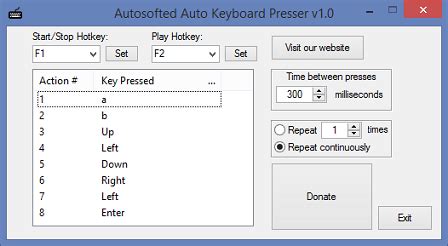 Auto Keyboard Presser by Autosofted - standaloneinstaller.com