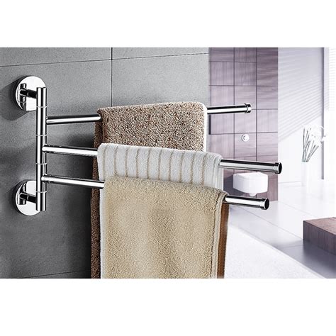 Stainless Steel Fixed Bath Towel Holder Bathroom Towel Bar Brushed Rose ...