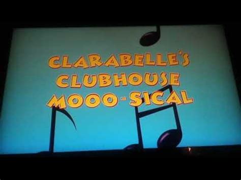 Clarabelle's Clubhouse Mooo-sical - YouTube