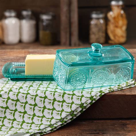 The Pioneer Woman Glass Butter Dish, Multiple Colors - Walmart.com - Walmart.com