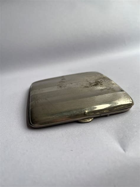 metal cigarette case vintage - Gem