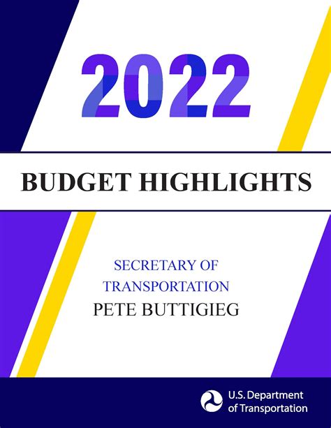 Fiscal Year 2022 Budget Highlights | US Department of Transportation