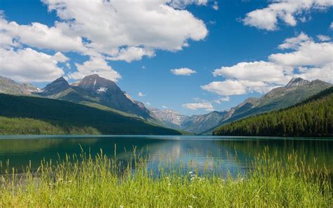 Mountain, Lake And Blue Sky Wallpapers - Wallpaper Cave