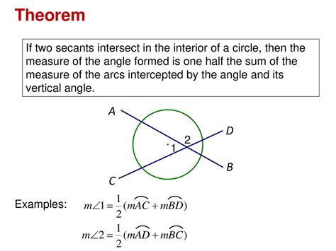 Secants, Tangents and Angle Measures - ppt download