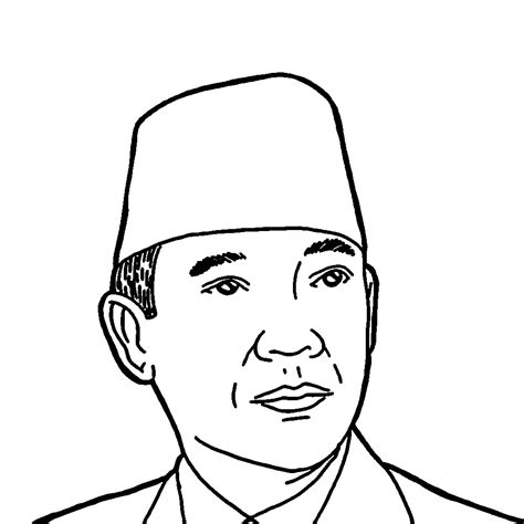 Menggambar Ir. Soekarno Sederhana