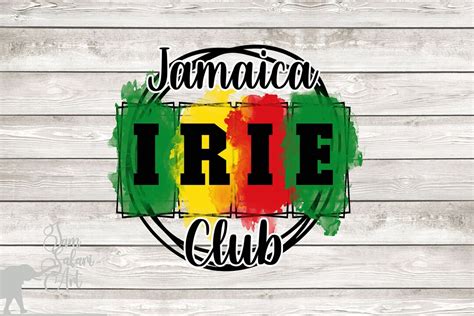 Jamaica Irie Club Jamaican Vacation Clipart Rasta PNG - Etsy