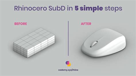 Rhinoceros 3D SubD or Mesh workflow — Cademy