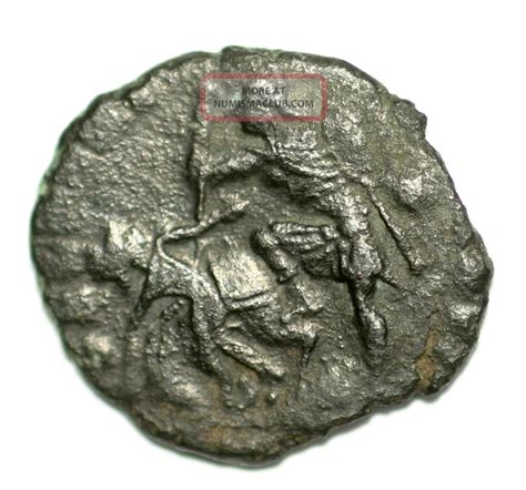 Roman Bronze Coin Follis Constantius Ii Fallen Horseman Unknown Ae16