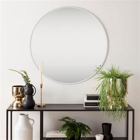 Apartment Frameless Round Wall Mirror | Dunelm